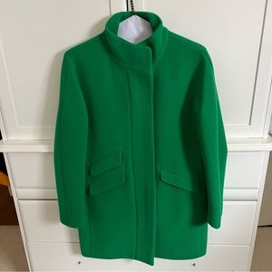 J.Crew Cocoon Coat in Italian Stadium Cloth Wool Blend